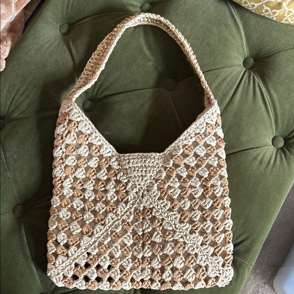 Hat Attack Jade Textured Two Tone Shoulder Bag